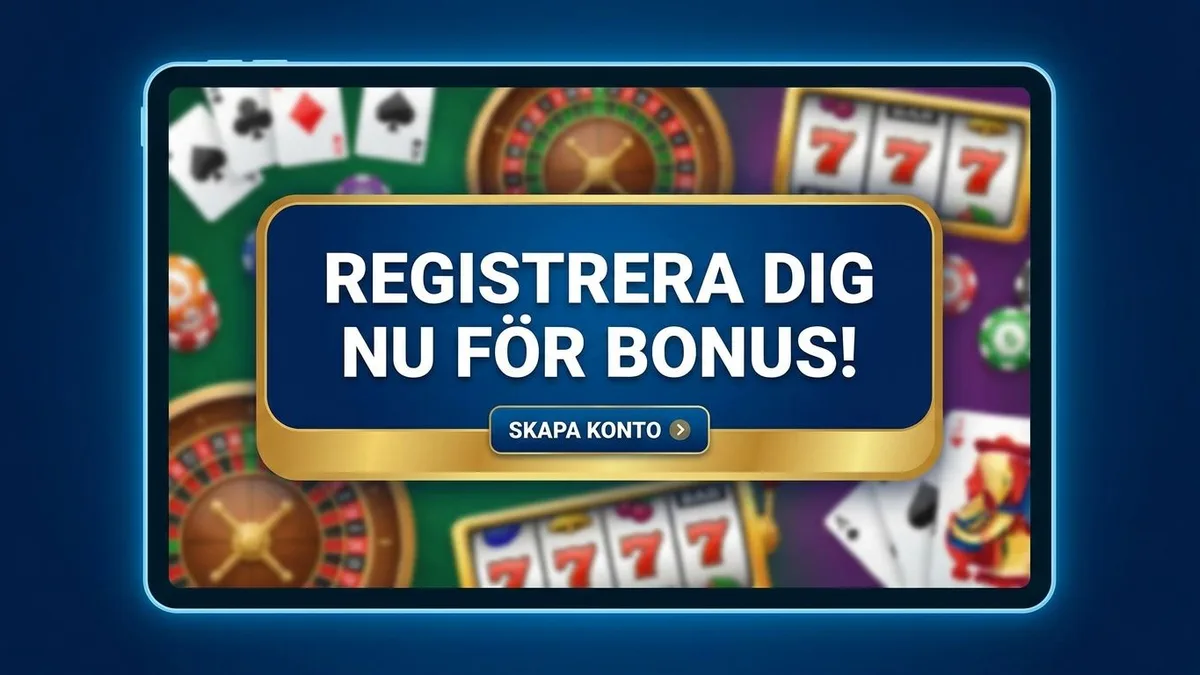 Registrera dig med bonus